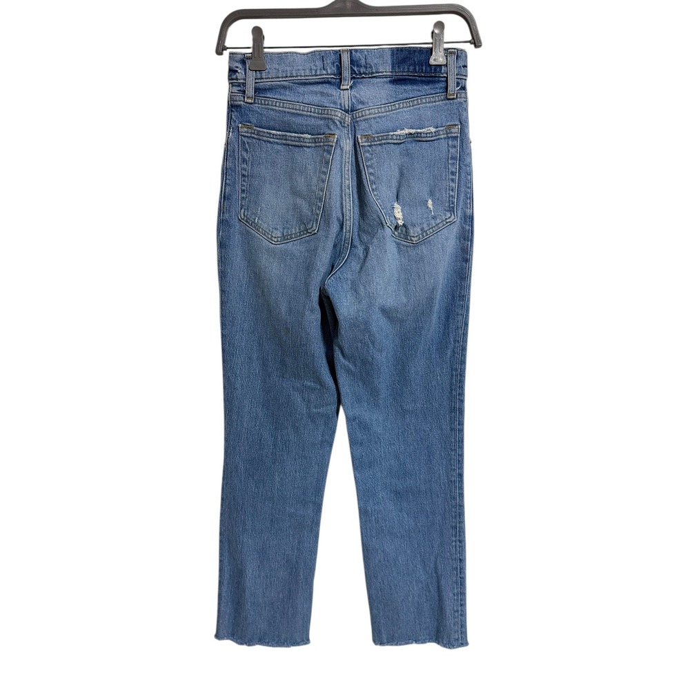 Abercrombie & Fitch‎ The 90s Straight Ultra High Rise Crisscross Jeans Sz 26 EUC - Picture 4 of 5